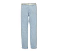 Elastische Chino mit geflochtenem Gürtel und Garment Dye 44 blau 2161340.5083.44