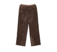 Weiche Cord-Hose Baggy im Relaxed Fit mit Logo-Tape 122/REG braun 2181405.8941.122_REG