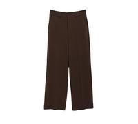 Stoffhose S.OLIVER, Damen, Gr. 40, N-Gr, braun, Web, Obermaterial: 74% Polyester, 22% Viskose, 4% Elasthan, lang, Hosen Stoffhose, mit Bundfalte (86614241-40) braun