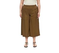 Leichte Culotte aus Popeline mit Falten 48 braun 2183038.8918.48
