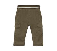 Gefütterte Twill-Hose mit Cargotaschen 80 braun 2156105.8810.80