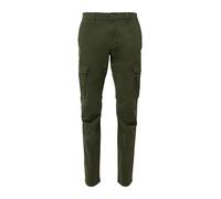 Cargohose S.OLIVER, Herren, Gr. 36, Länge 32, grün (dk olive), Web, Obermaterial: 98% Baumwolle, 2% Elasthan, unifarben, casual, normal lang, Hosen, mit Stretch und Viskose (46478812-36) dk olive