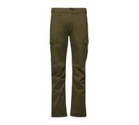 Cargohose S.OLIVER, Damen, Gr. XL, N-Gr, dunkelgrün, Web, Obermaterial: 97% Baumwolle, 3% Elasthan, unifarben, bootcut fit lang, Hosen Cargohose, mit Stretch (48239933-XL) dunkelgrün