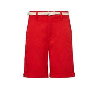 s.Oliver RED LABEL Regular Fit Chinoshorts mit geflochtenem Gürtel in Rot, Größe 34