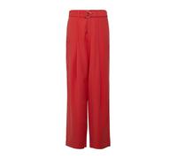 Wide-Leg-Hose aus Viskosemix mit Stoffgürtel 38 rot 2164299.3090.38