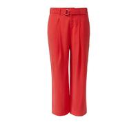 Wide-Leg-Hose aus Viskosemix mit Stoffgürtel 52 rot 2168608.3090.52