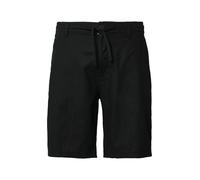 Detroit: Bermuda aus Baumwoll- und Leinenmix im Relaxed Fit 33 schwarz 2164486.9999.33