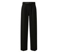 Bundfaltenhose mit Glitzergarn und integriertem Gürtel 36 schwarz 2172973.9999.36