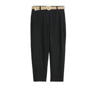 Cropped Chino mit Gürtel 38 schwarz 2179198.9999.38
