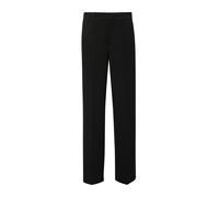 Stoffhose S.OLIVER, Damen, Gr. 44, N-Gr, schwarz, Web, Obermaterial: 74% Polyester, 22% Viskose, 4% Elasthan. Futter: 100% Polyester, unifarben, lang, Hosen Stoffhose, mit Bundfalte (98889045-44) schw