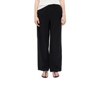Leichte Wide Leg Hose mit Elastikbund 36/REG schwarz 2179250.9999.36_REG