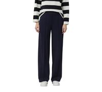 Jerseyhose S.OLIVER, Damen, Gr. 40, N-Gr, navy, Jersey, Obermaterial: 61% Viskose, 35% Polyamid, 4% Elasthan. Futter: 100% Polyester, unifarben, regular fit lang, Hosen Jerseyhose, mit elastischem Bun