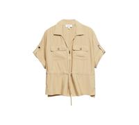Leichte Kurzarm-Jacke mit Bindedetail 46 beige 2179249.8170.46