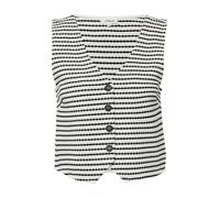 Weste mit Strukturstreifen 44 creme|schwarz 2166329.02H2.44