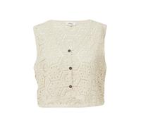 Verkürzte Weste aus Häkelspitze M Beige 2166279.8105.M