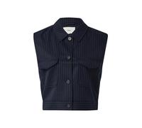 Verkürzte Weste im Relaxed Fit mit elastischem Saum 34 blau 2174747.59H7.34