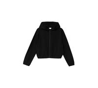 Interlock-Kapuzenjacke im Boxy Fit 158/164 schwarz 2173648.9999.158_164