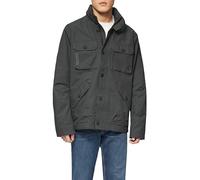 Regular Fit Bomberjacke im Utility Style mit Kapuze im Kragen XL men Anthrazit