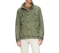 s.Oliver RED LABEL Regular Fit Bomberjacke im Utility Style mit Kapuze im Kragen in Oliv, Größe XL