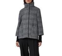 Jacke mit Stehkragen und Rippstrick-Manschetten 46 schwarz 2171597.99W4.46