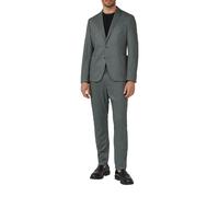 s.O JOGG: Sakko im Slim Fit aus fein gemustertem Interlockjersey 44 grün|grau 2168179.62A1.44