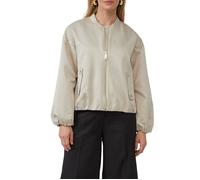 s.Oliver BLACK LABEL Satinierter Oversize-Blouson mit elastischem Saum beige 40