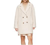 Bouclé-Mantel im Relaxed Fit 46 Beige