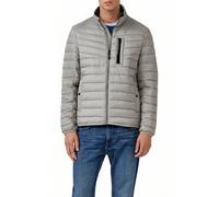 Outdoorjacke S.OLIVER, Herren, Gr. XXXL, dk beige, Steppware, Obermaterial: 100% Polyester, unifarben, casual, regular fit taillenbedeckt, Langarm elastischer Bund, Jacken, mit sportiven Kontrastdetai