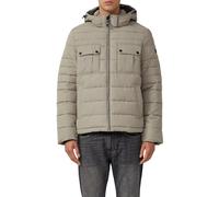 Steppjacke S.OLIVER, Herren, Gr. XXL, dk beige, Steppware, Obermaterial: 100% Polyester, unifarben, casual, normal hüftbedeckend, Rundhals, Langarm Flachstrickbündchen, Jacken, mit Kapuze und Kordelzu