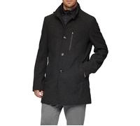 S. OLIVER BLACK LABEL Regular Fit Wollmantel mit herausnehmbarem Einsatz in Black, Größe 50