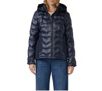 Leichte Jacke im Fabricmix mit abnehmbarer Kapuze 40 blau 2172786.5959.40