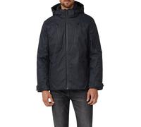 Outdoorjacke S.OLIVER, Herren, Gr. XXL, dk blau, Web, Obermaterial: 100% Polyester, unifarben, normal hüftbedeckend, Rundhals, mit Klettverschluss, Jacken, mit Kapuze (48067467-XXL) dk blau