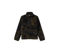 Kuschelige Teddy-Jacke mit All-over-Print 134/140 schwarz|braun 2170827.99A1.134_140