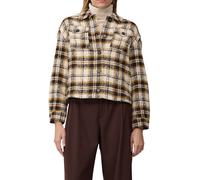 Verkürzte Karo-Jacke aus Bouclé 36 beige|mehrfarbig 2170273.02N5.36