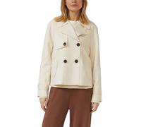 Cabanjacke im Relaxed Fit in Velourslederoptik 46 beige 2173540.8001.46