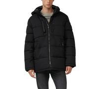 Wasserabweisende Pufferjacke mit abnehmbarer Kapuze und sportiven Details M schwarz 2167451.9999.M