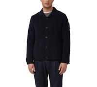 s.Oliver Outdoor-Jacke Softes Overshirt mit Wolle und Label-Patch Blau M