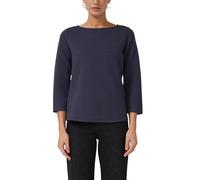 Jacquard-Sweatshirt im Relaxed Fit mit U-Boot-Ausschnitt 38 blau 2170799.5924.38
