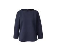 Jacquard-Sweatshirt im Relaxed Fit mit U-Boot-Ausschnitt 44 blau 2170799.5924.44