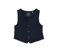 Jacquard-Weste aus Baumwollmix 80 blau