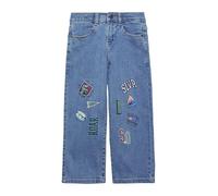 Jeans Baggy / Relaxed Fit / Mid Rise / Wide Leg / mit Stickerei und Print 116/SLIM blau 2171450.52Z2.116_SLIM