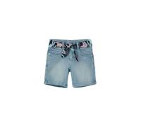 Jeans-Bermuda / Loose Fit / Super High Rise / Wide Leg / Bindegürtel 122/REG blau