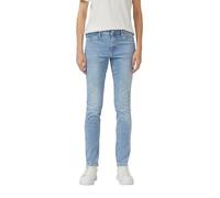 Slim-fit-Jeans S.OLIVER "Betsy", Damen, Gr. 38, Länge 30, blau used, Denim/Jeans, Obermaterial: 85% Baumwolle, 13% Polyester, 2% Elasthan, slim fit, Jeans Slim-fit-Jeans, mit Stretch (78446236-38) bla