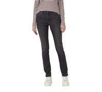 Slim-fit-Jeans S.OLIVER "Betsy", Damen, Gr. 40, Länge 32, schwarz (schwarz used), Denim/Jeans, Obermaterial: 84% Baumwolle, 14% Polyester, 2% Elasthan, casual, slim fit, Jeans, mit Stretch (92188528-4