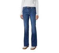 Bootcut-Jeans S.OLIVER "BEVERLY", Damen, Gr. 40, Länge 30, bunt (blau stone), Denim/Jeans, Obermaterial: 84% Baumwolle, 14% Polyester, 2% Elasthan, bootcut fit lang, Jeans, in Stretch-Qualität, mit Ni
