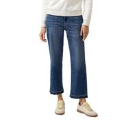 Cropped Jeans Karolin: Regular Fit / Mid Rise / Straight Leg / offener Saum 34 blau 2174759.57Z5.34
