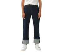 s.Oliver Damen Jeans, Jeans Karolin cropped sTürkeiaight leg, Tiefblau, 40 EU