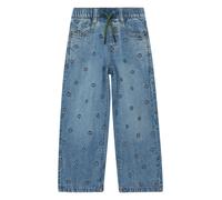 Jeans Baggy pull-on / Relaxed Fit / Mid Rise / Wide Leg / Fußball-Stickerei 116 blau 2177445.54Y6.116