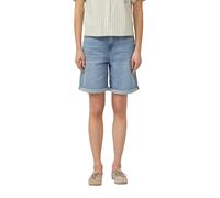 Shorts S.OLIVER, Damen, Gr. 44, N-Gr, blau, Denim/Jeans, Obermaterial: 98% Baumwolle, 2% Elasthan, unifarben, kniefrei, Hosen Shorts, Jeans-Shorts mit Stretch (87758112-44) blau