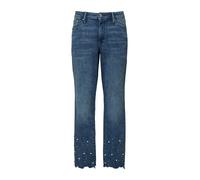 Ankle-Jeans Betsy / Slim Fit / Mid Rise / Slim Leg / Perlendetail 44 blau 2176351.56Z7.44